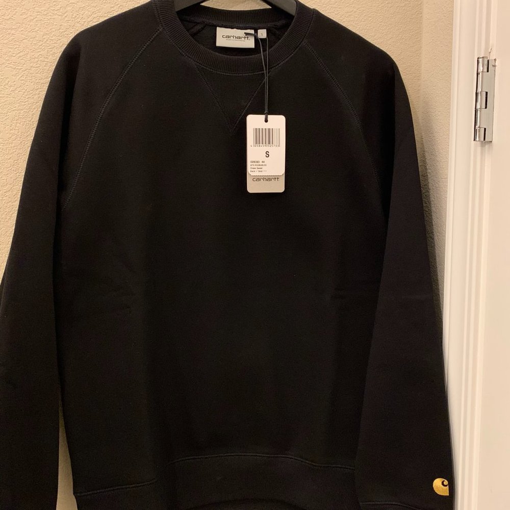 Carhartt WIP Chase Sweater Black, Size Small, New with Tags